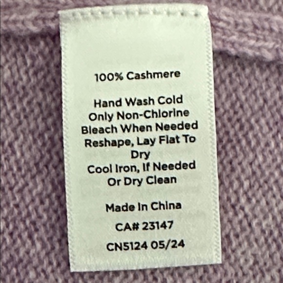 New without tag Talbots Pure Cashmere cardigan size 2X - Picture 8 of 8